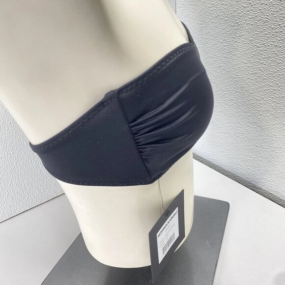 NEW NORMA KAMALI Women's Sunglass Bikini Bra Top Size S Black - Picture 4 of 9